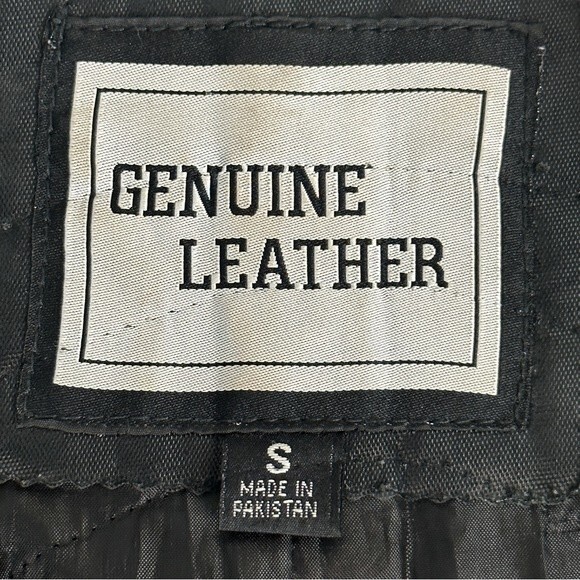 Leather Black Motorcycle Vest Skull Patches Pins Breast Cancer S - Picture 6 of 12